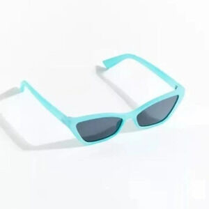 Urban Outfitters Liza Cat Eye Neon Blue Matte Sunglasses